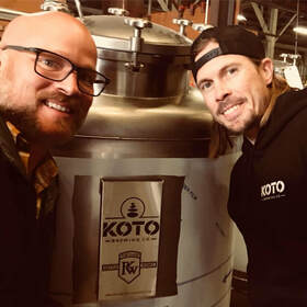 Koto Brewing Owner Shane Cook and Brewer Pierre Tusow